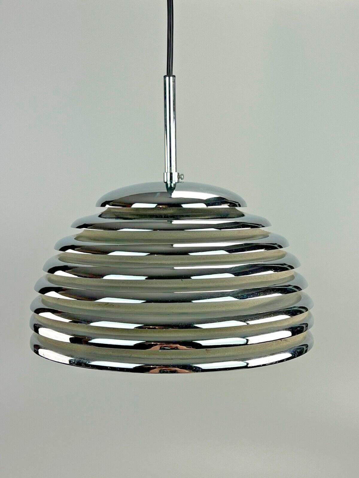 60s 70s Ceiling Lamp Staff Lights Kazuo Motozawa Saturno Chrome Design For Sale 5