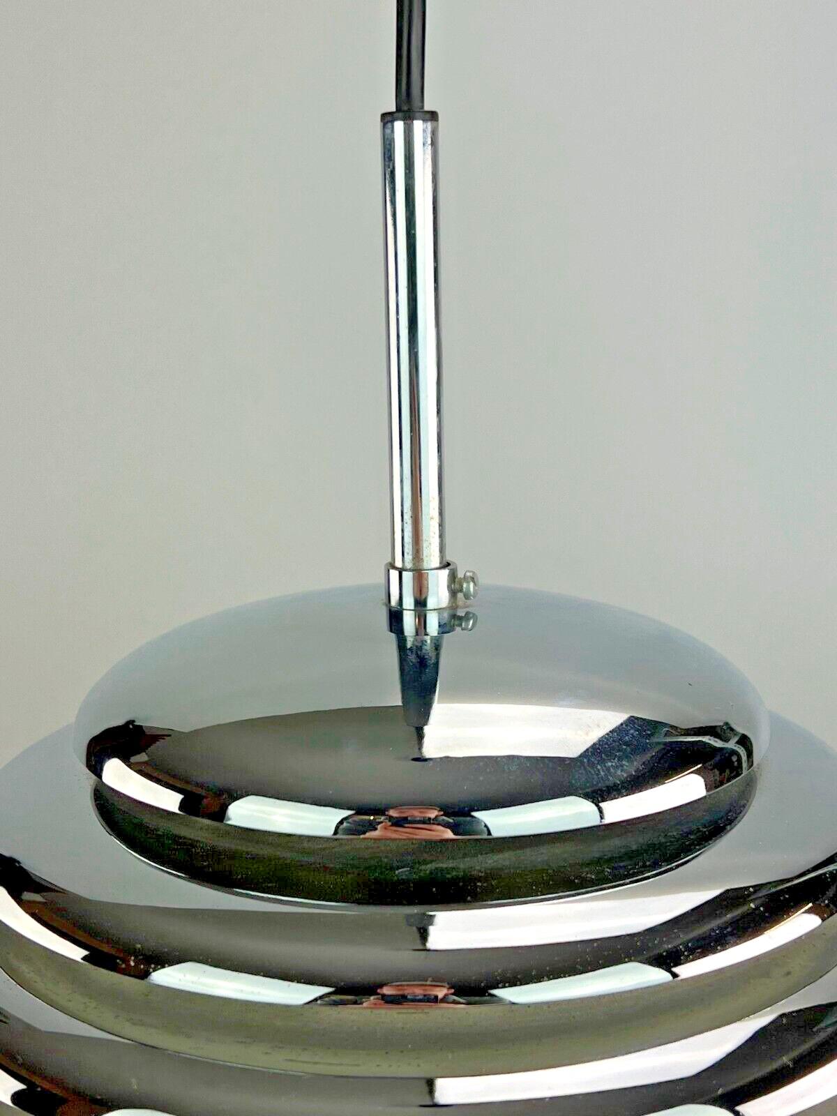 60s 70s Ceiling Lamp Staff Lights Kazuo Motozawa Saturno Chrome Design For Sale 6