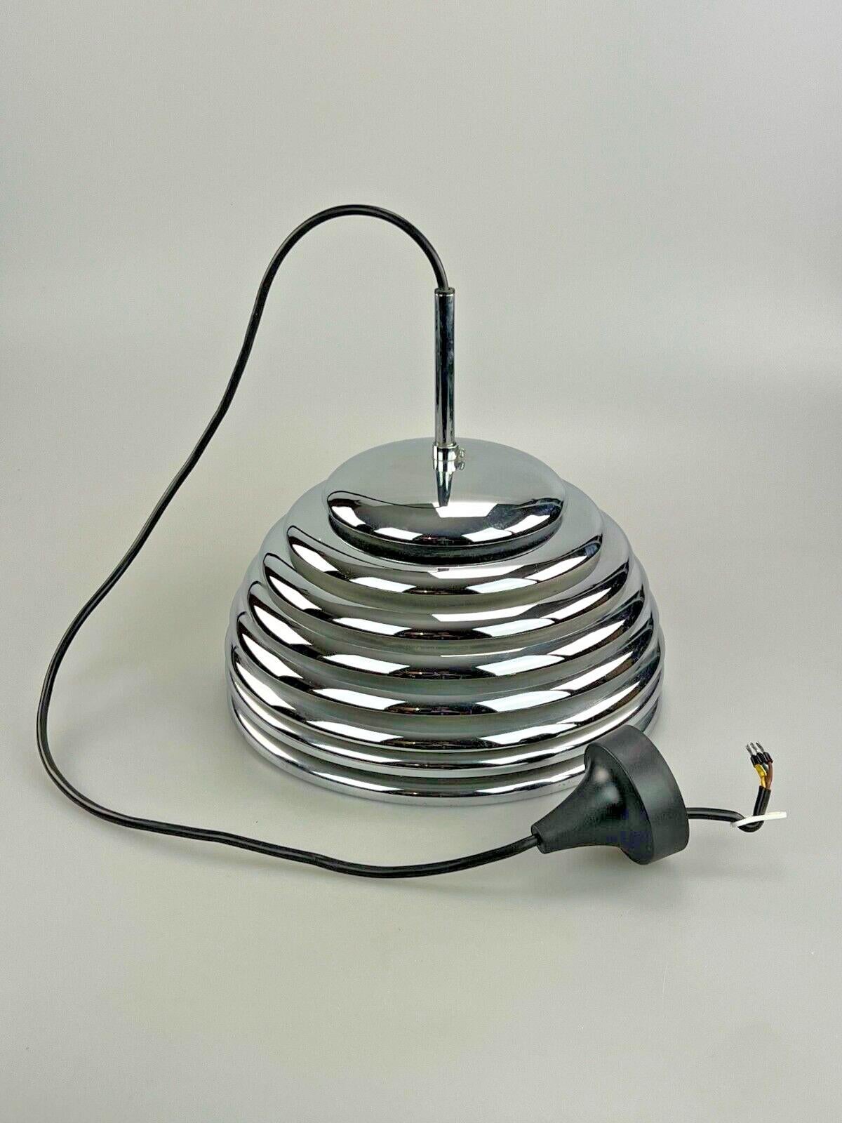 60s 70s Ceiling Lamp Staff Lights Kazuo Motozawa Saturno Chrome Design For Sale 8