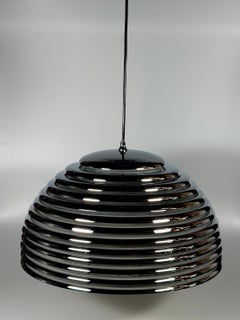 60s 70s Ceiling Lamp Staff Lights Kazuo Motozawa Saturno Chrome Design
