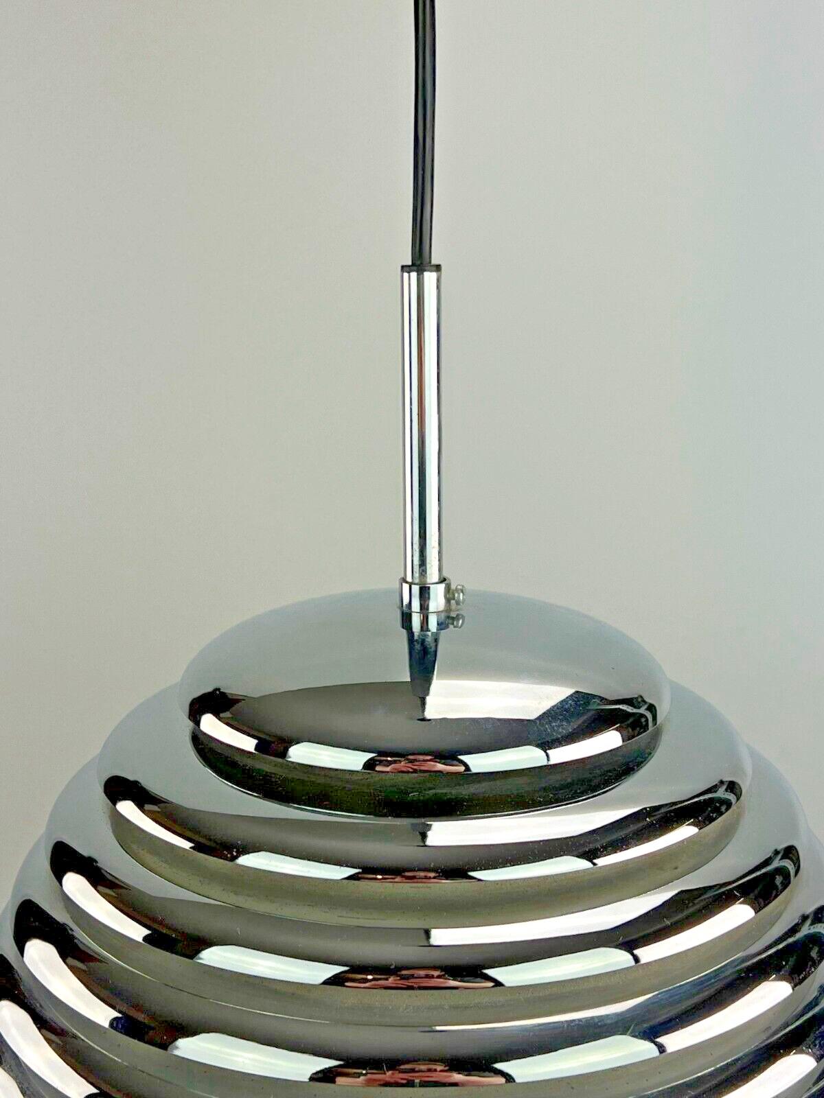 German 60s 70s Ceiling Lamp Staff Lights Kazuo Motozawa Saturno Chrome Design For Sale