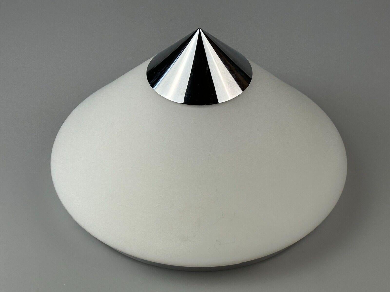 60s 70s ceiling lamp wall lamp by Limburg Leuchten Germany glass chrome For Sale 6
