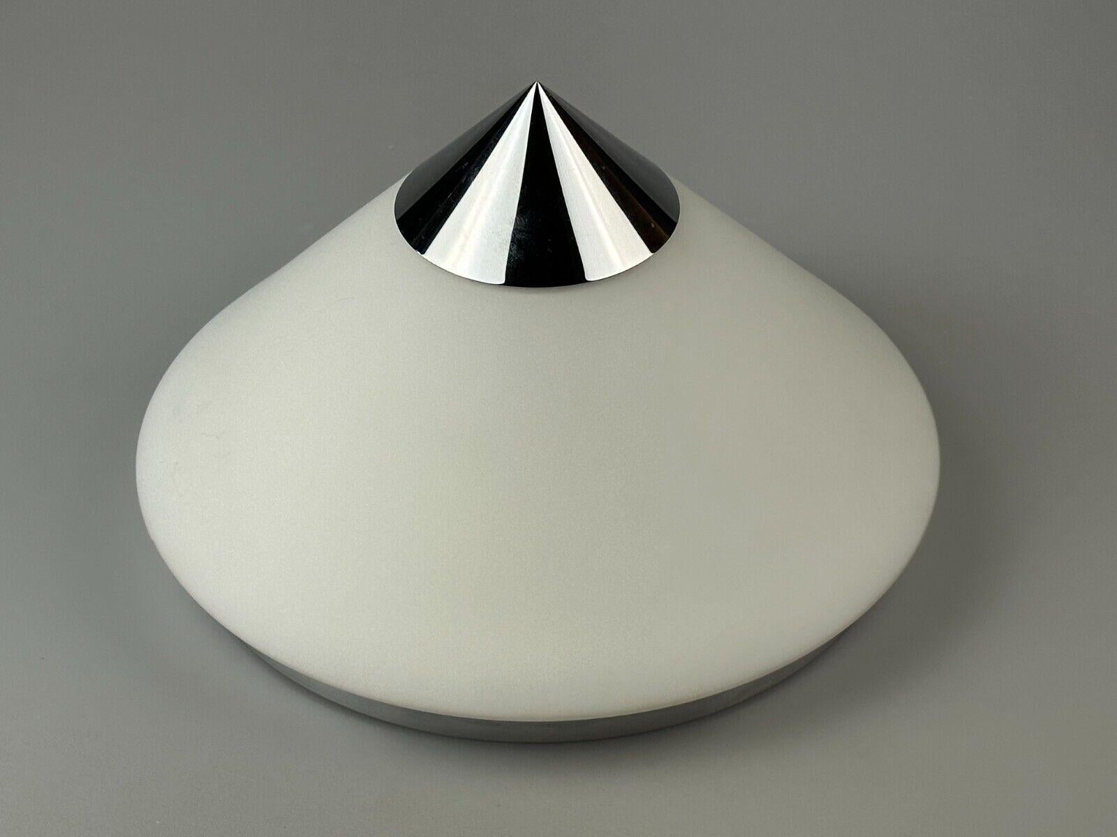 60s 70s ceiling lamp wall lamp by Limburg Leuchten Germany glass chrome In Good Condition For Sale In Neuenkirchen, NI