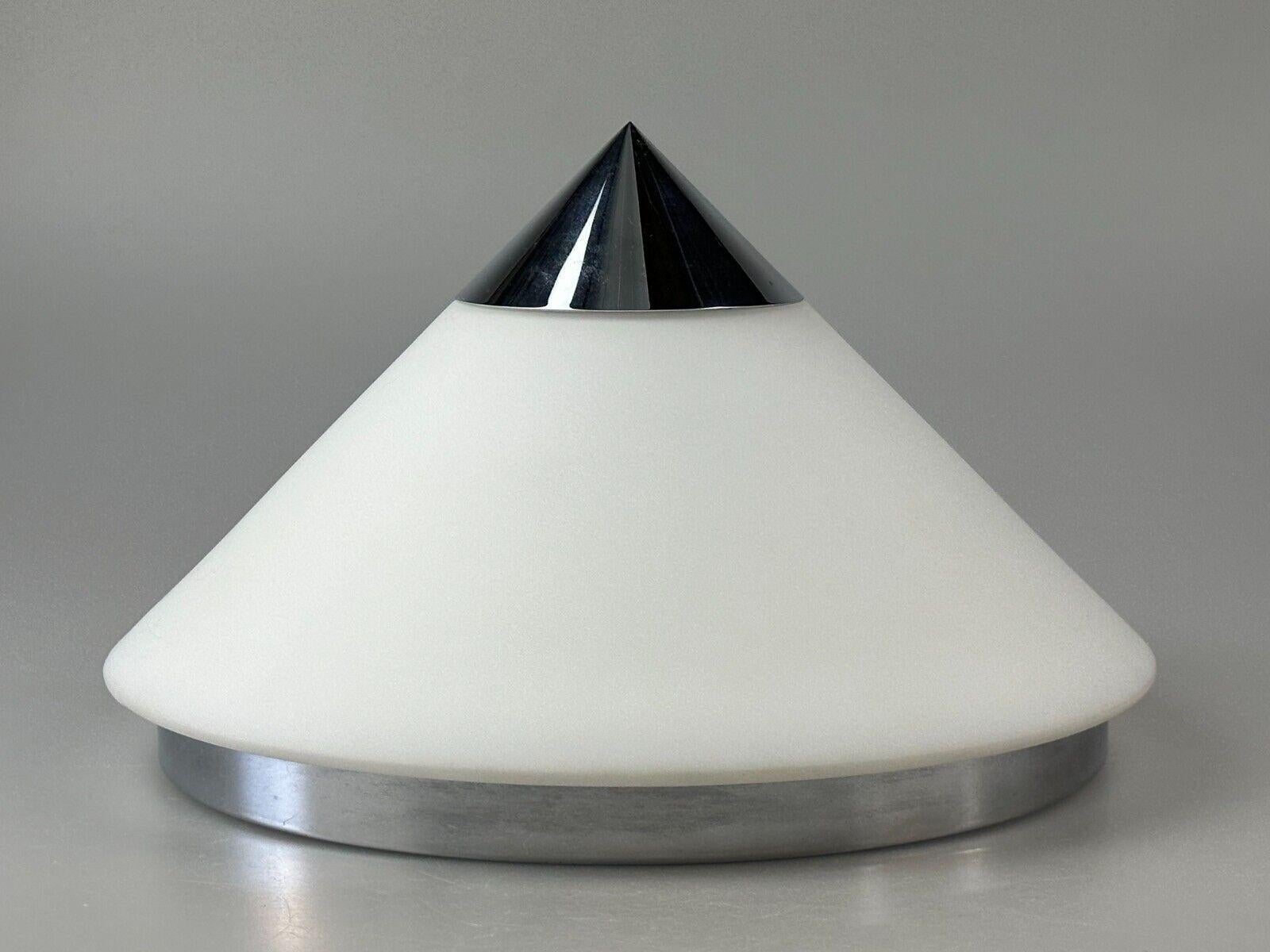 Late 20th Century 60s 70s ceiling lamp wall lamp by Limburg Leuchten Germany glass chrome For Sale