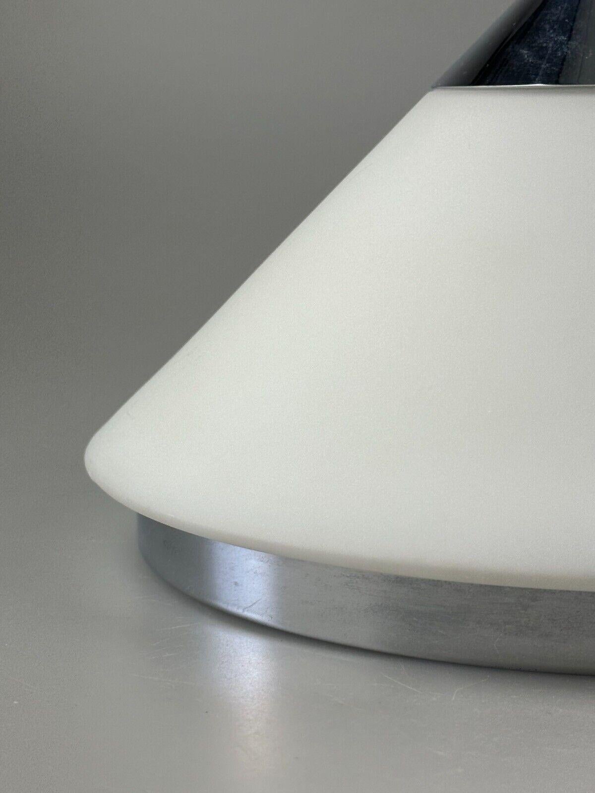 Metallo Lampada da soffitto anni '60-'70 lampada da parete di Limburg Leuchten Germania vetro cromo in vendita