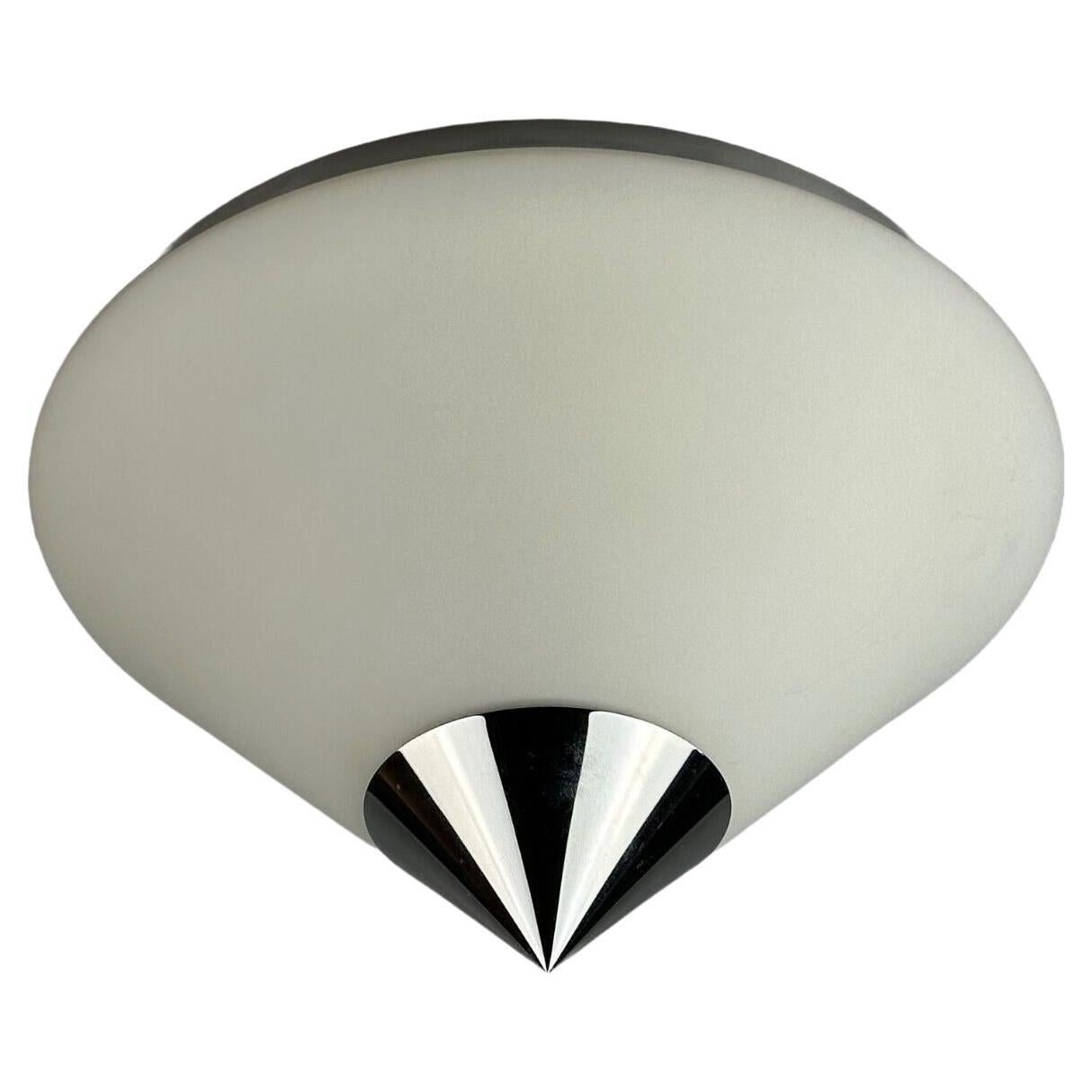 60s 70s ceiling lamp wall lamp by Limburg Leuchten Germany glass chrome For Sale