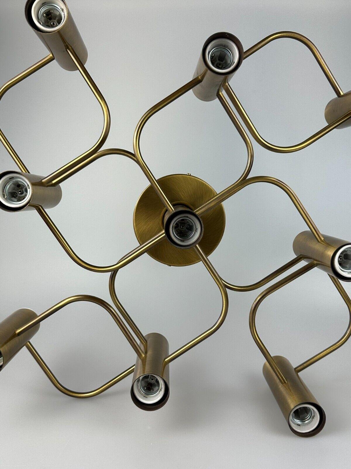 60s 70s ceiling lamp wall lamp Leola Leuchten Germany brass Space Age 6