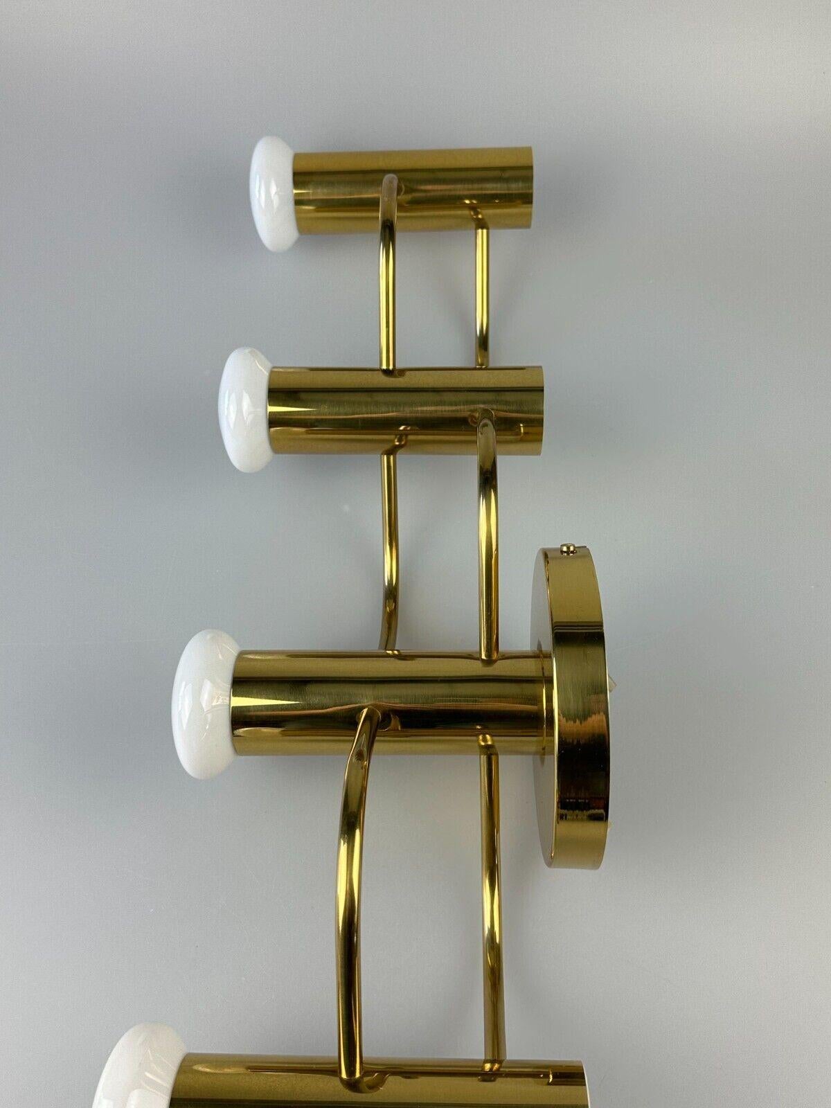 60s 70s ceiling lamp wall lamp Leola Leuchten Germany brass Space Age For Sale 8