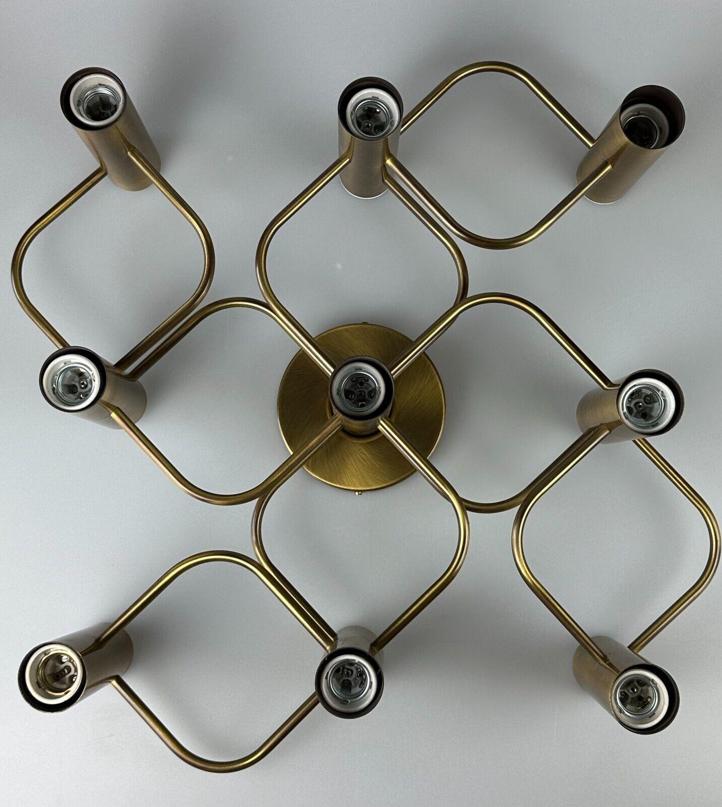 60s 70s ceiling lamp wall lamp Leola Leuchten Germany brass Space Age 12