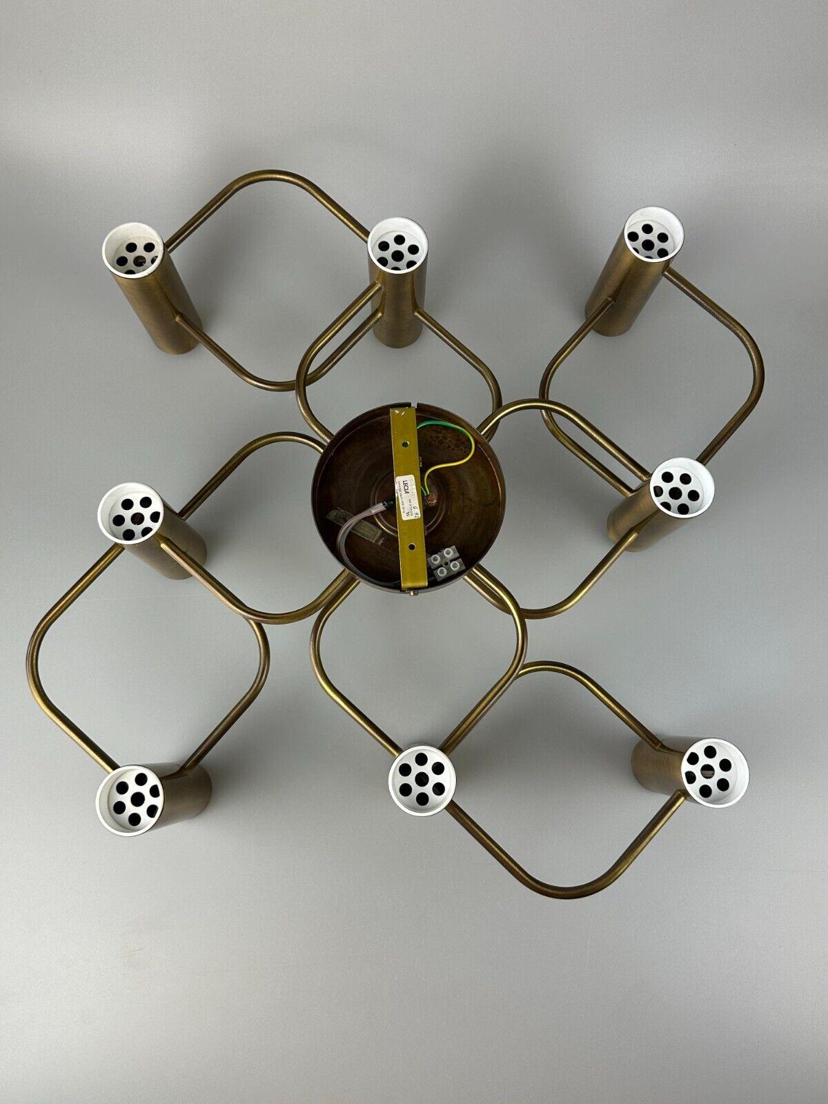 60s 70s ceiling lamp wall lamp Leola Leuchten Germany brass Space Age In Good Condition In Neuenkirchen, NI