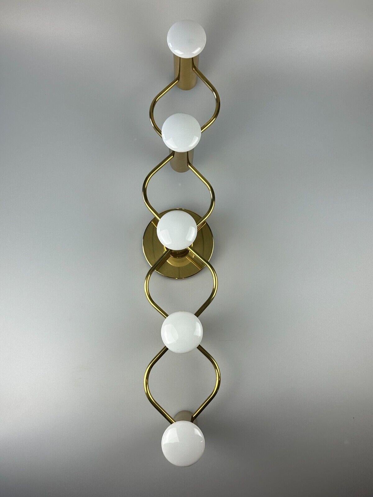 60s 70s ceiling lamp wall lamp Leola Leuchten Germany brass Space Age In Good Condition For Sale In Neuenkirchen, NI
