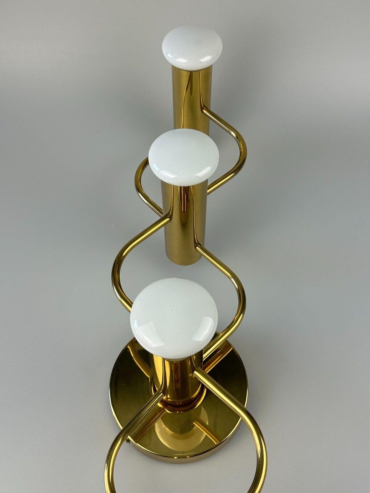 Metal 60s 70s ceiling lamp wall lamp Leola Leuchten Germany brass Space Age