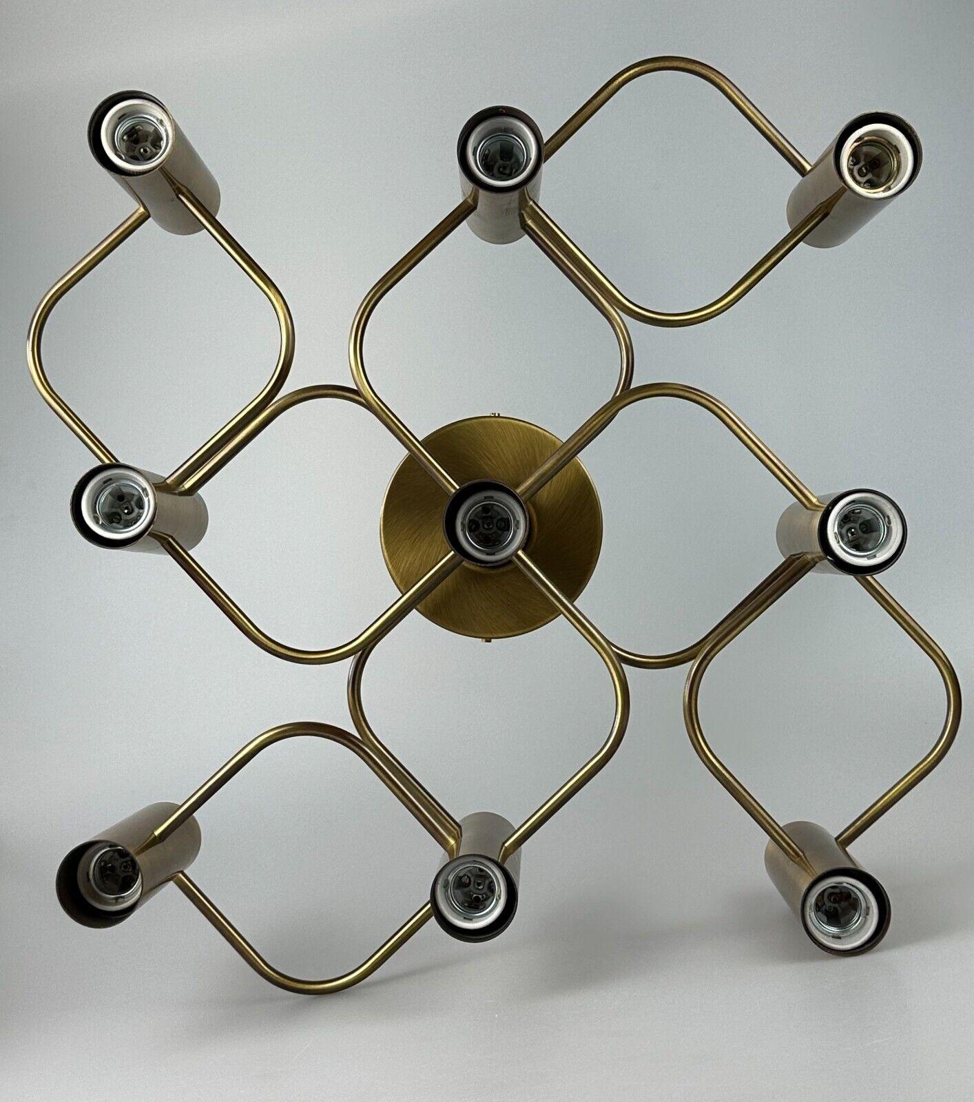 60s 70s ceiling lamp wall lamp Leola Leuchten Germany brass Space Age 3