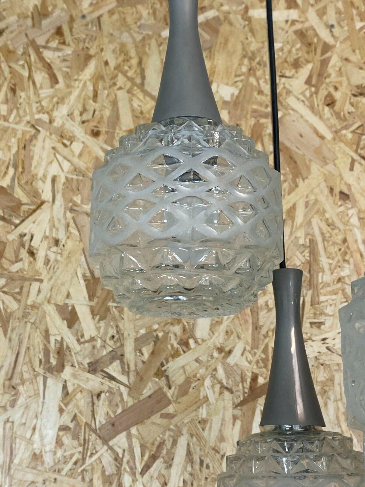 Plafonnier suspendu des années 60 70 Lampe à suspension cascade Verre Design de l'ère spatiale en vente 5