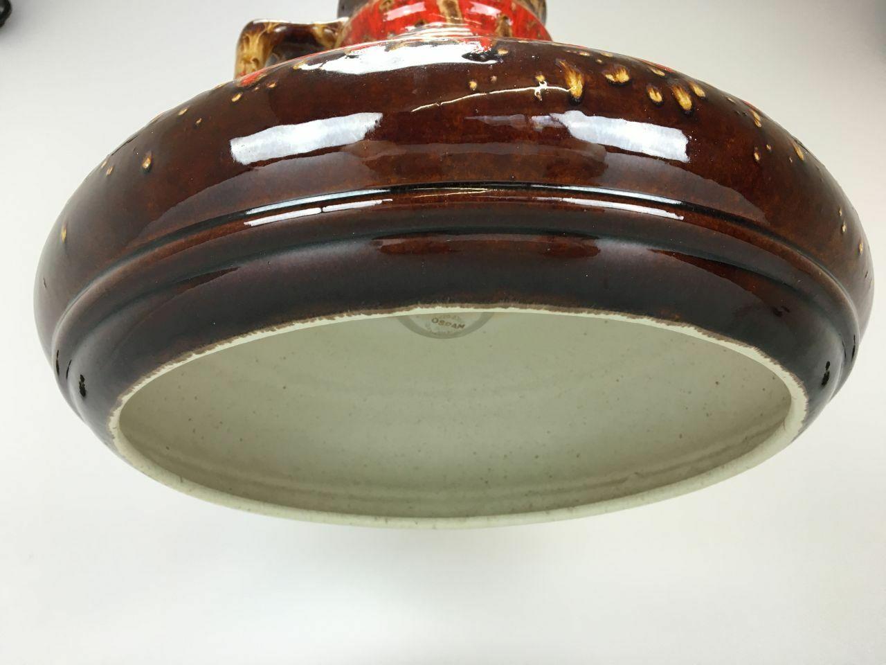 Ceramica Lampada in ceramica anni '60-'70 Lampada a sospensione A Space Age Design in vendita