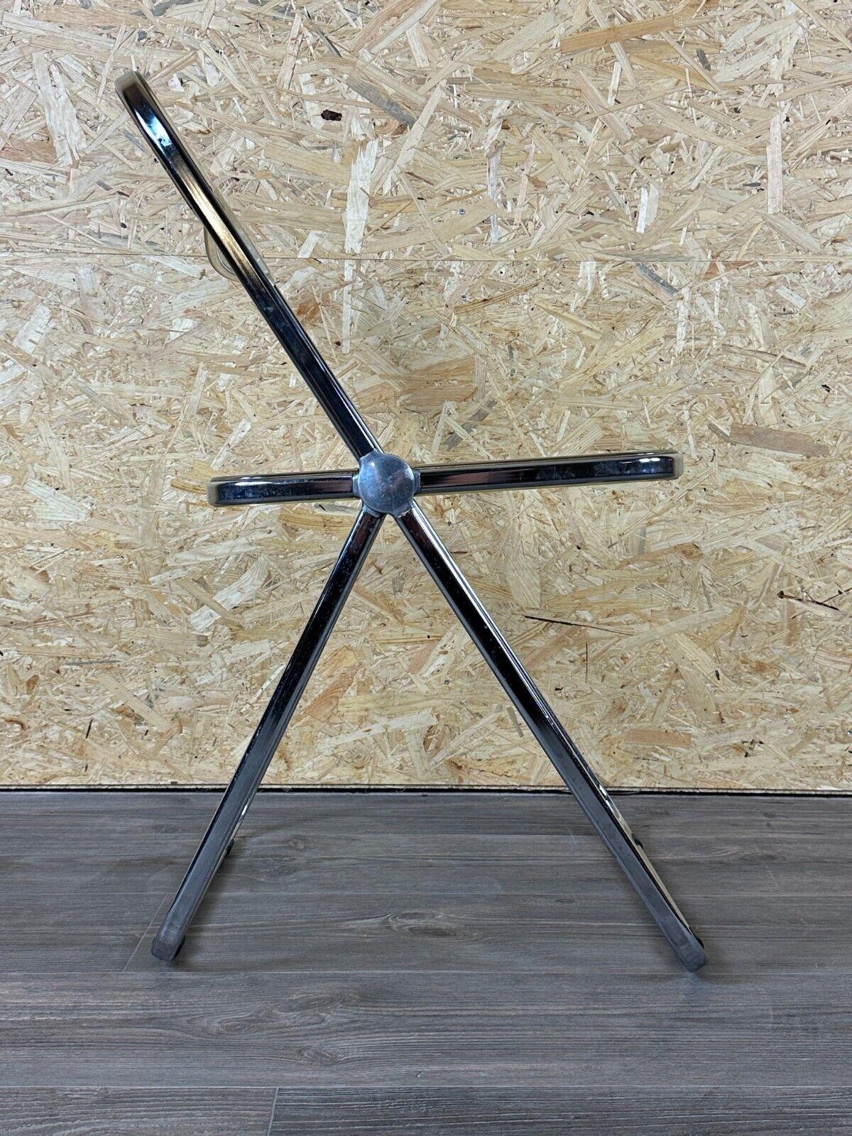 60s 70s chair folding chair plexiglass G.Piretti for A.Castelli Plia Italy For Sale 4