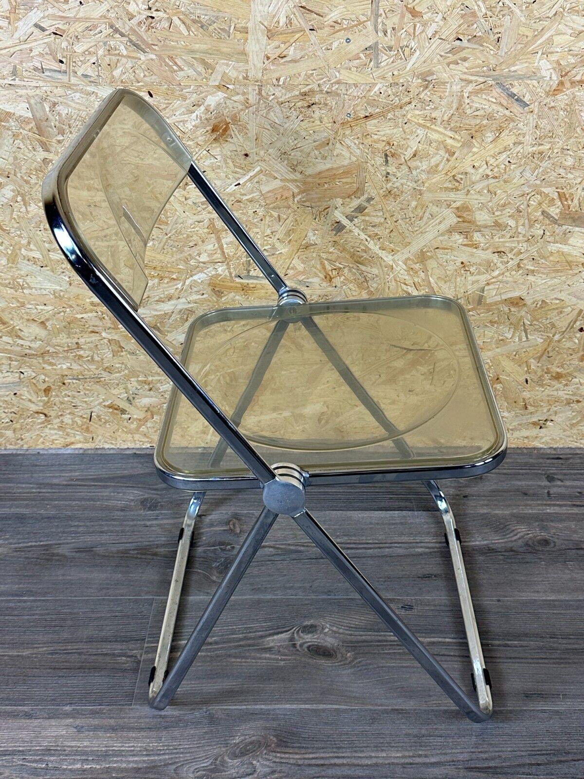 Chaise pliante des années 60 et 70 en plexiglas G. Piretti pour A.Castelli Plia Italie en vente 2