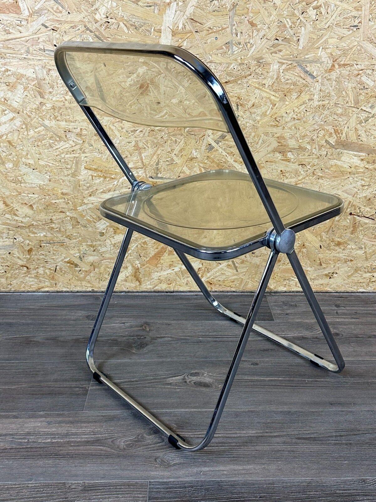 60s 70s chair folding chair plexiglass G.Piretti for A.Castelli Plia Italy 6