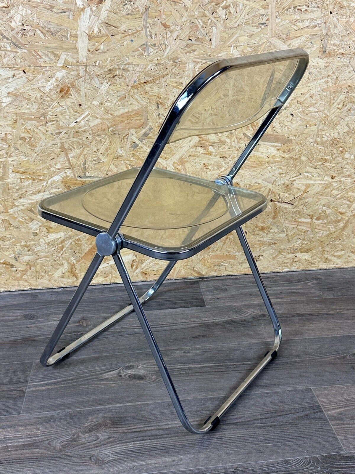 60s 70s chair folding chair plexiglass G.Piretti for A.Castelli Plia Italy For Sale 7