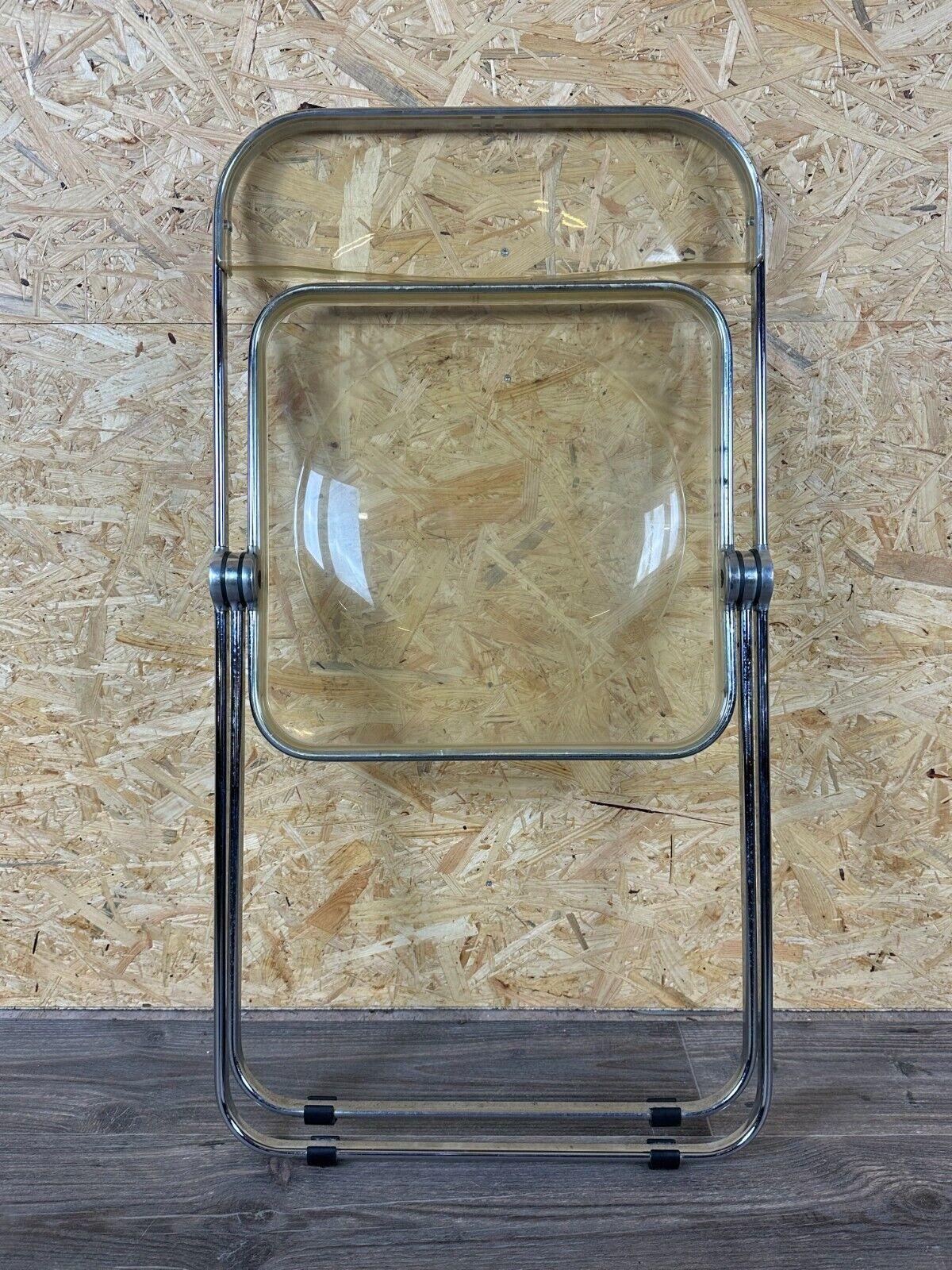 60s 70s chair folding chair plexiglass G.Piretti for A.Castelli Plia Italy 8
