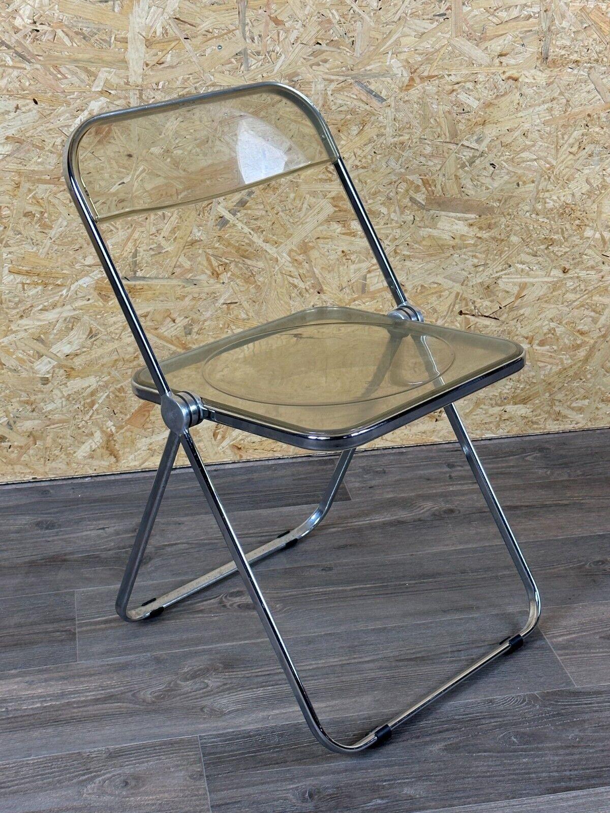 chaise pliante plexiglas annee 70
