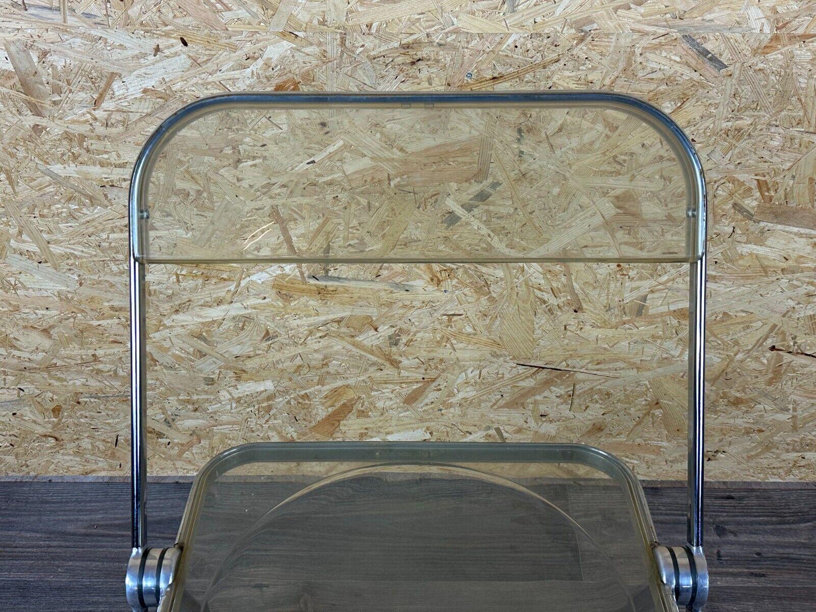 60s 70s chair folding chair plexiglass G.Piretti for A.Castelli Plia Italy For Sale 1