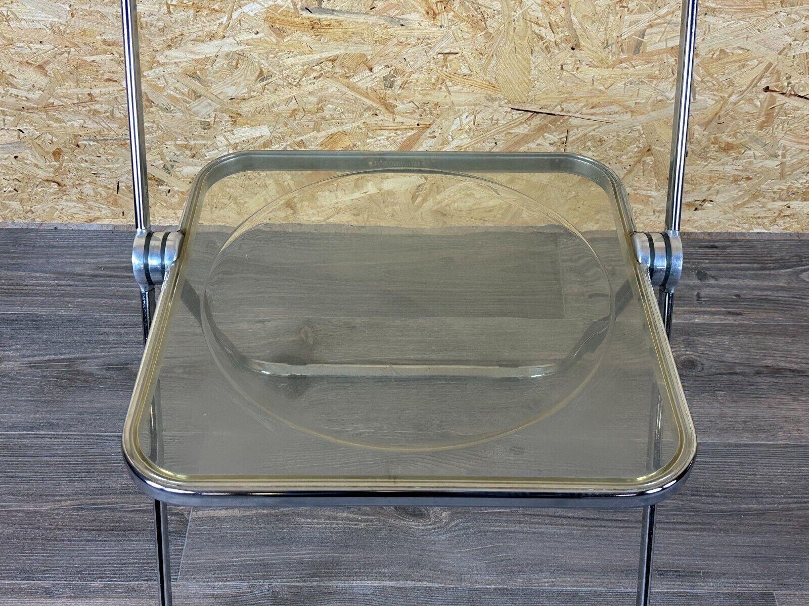 60s 70s chair folding chair plexiglass G.Piretti for A.Castelli Plia Italy 2