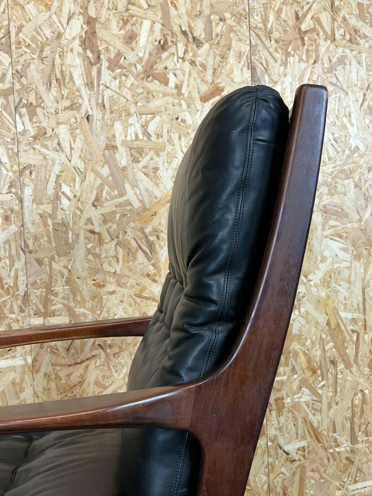 Late 20th Century 60s 70s Chair Office Chair Eugen Schmidt Solofom Swivel Chair Leather Design