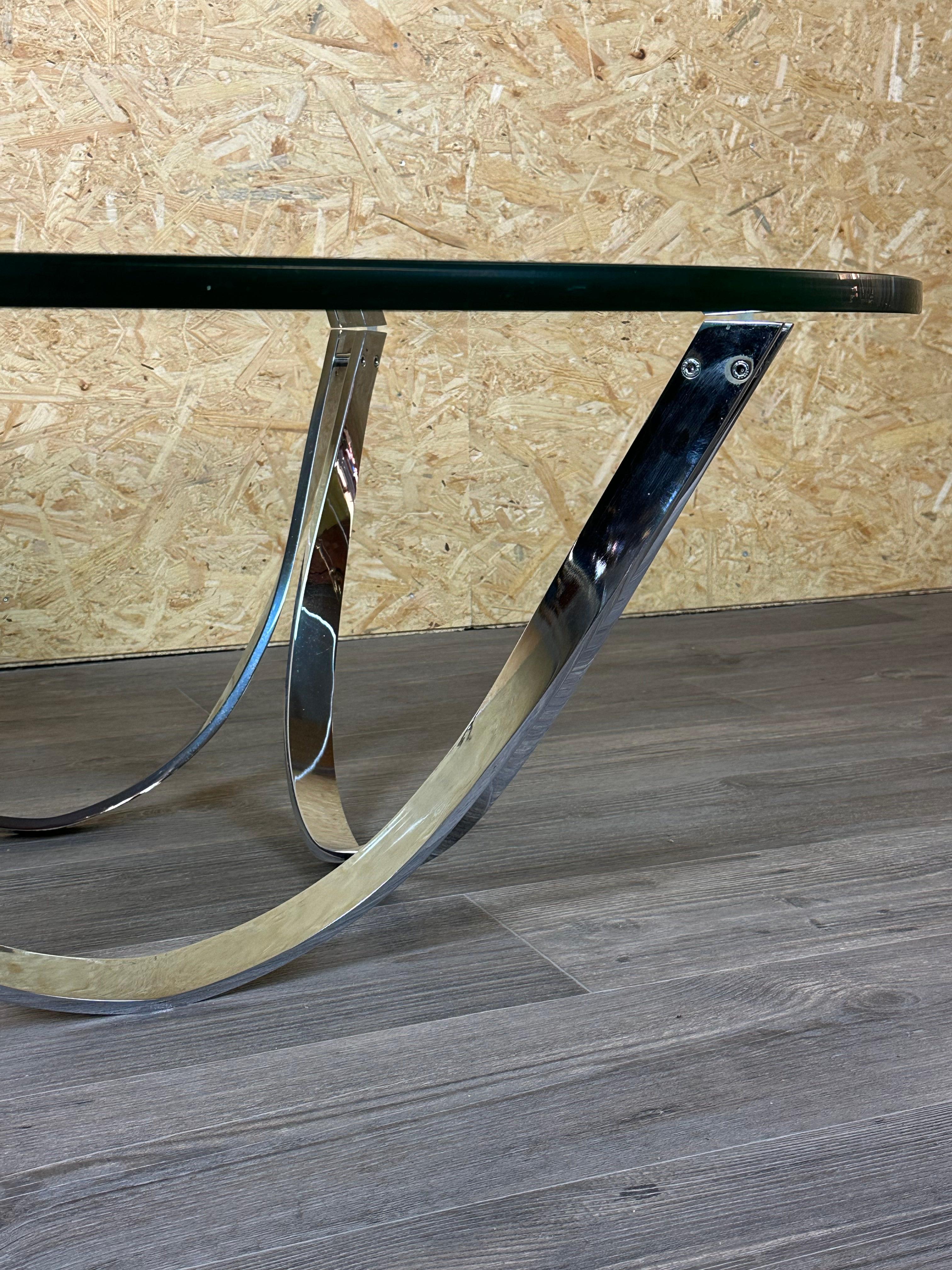 Table basse 60s 70s table en verre par Werner Lindner pour Bacher A Space en vente 6