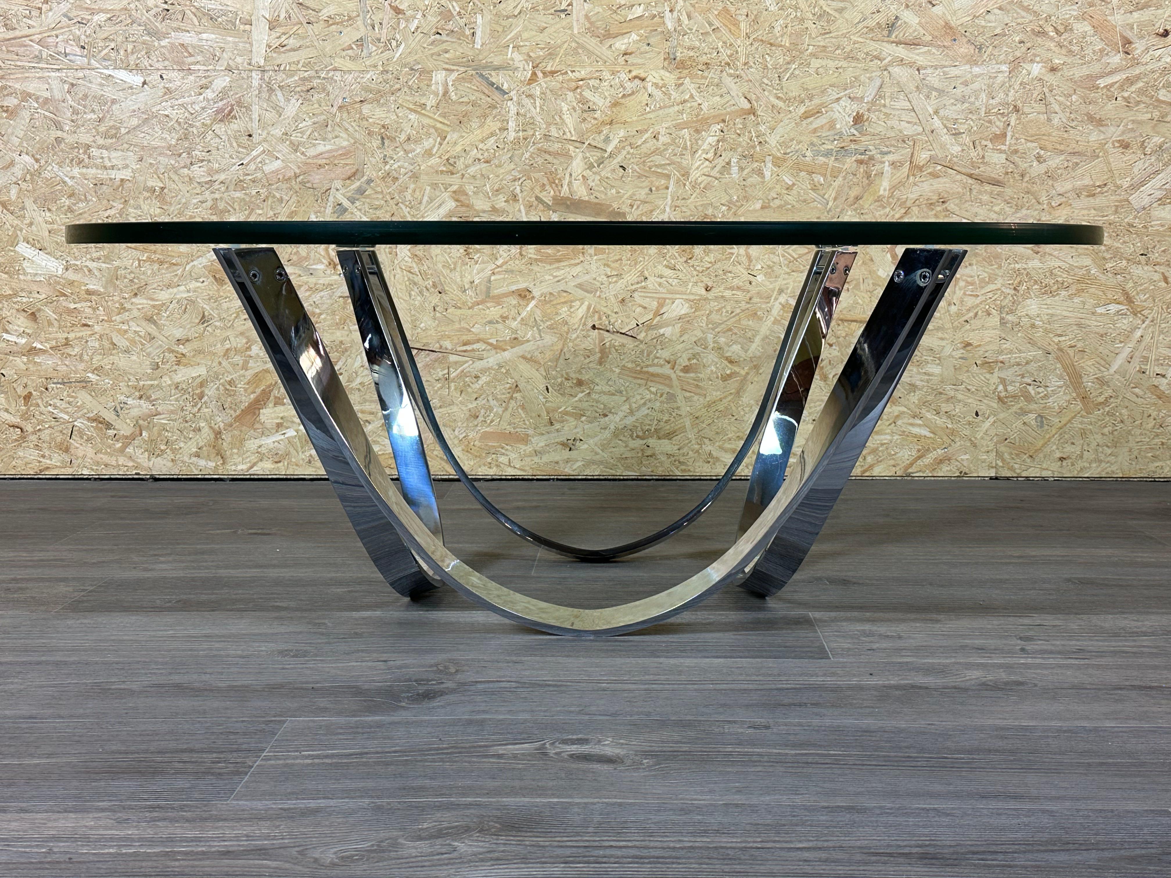 Table basse 60s 70s table en verre par Werner Lindner pour Bacher A Space en vente 1