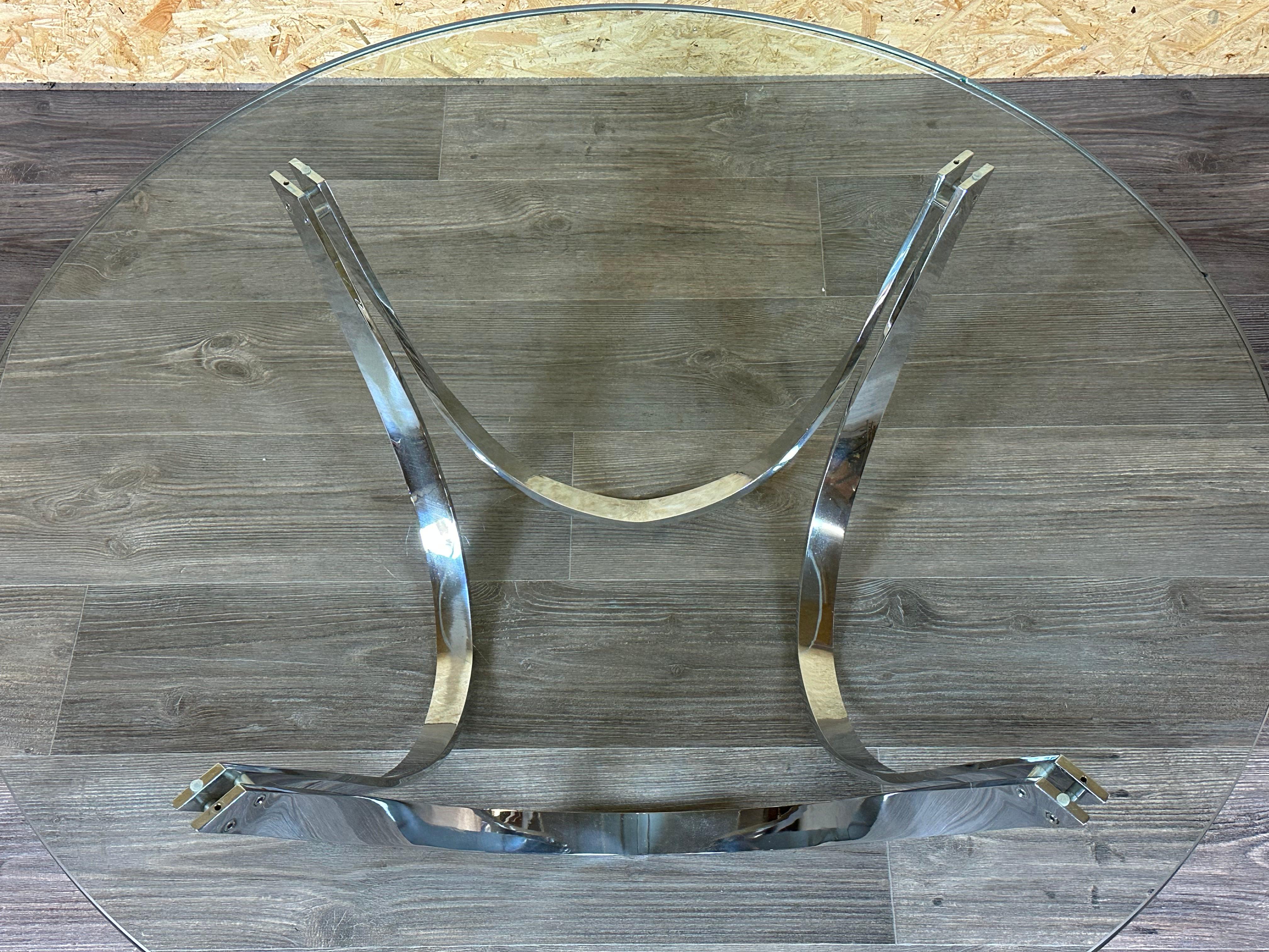 Table basse 60s 70s table en verre par Werner Lindner pour Bacher A Space en vente 3