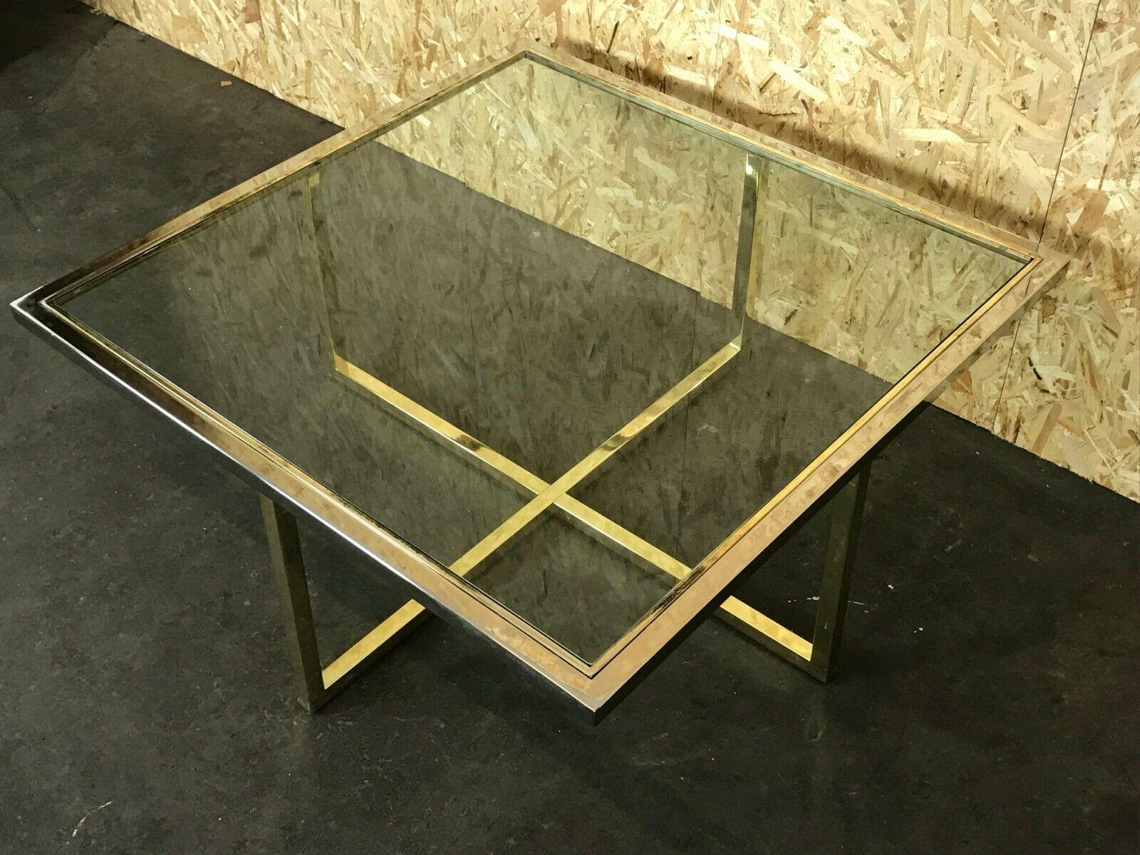 60s 70s Coffee Table in Brass and Chrome Coffee Table Coffee Table Design 1