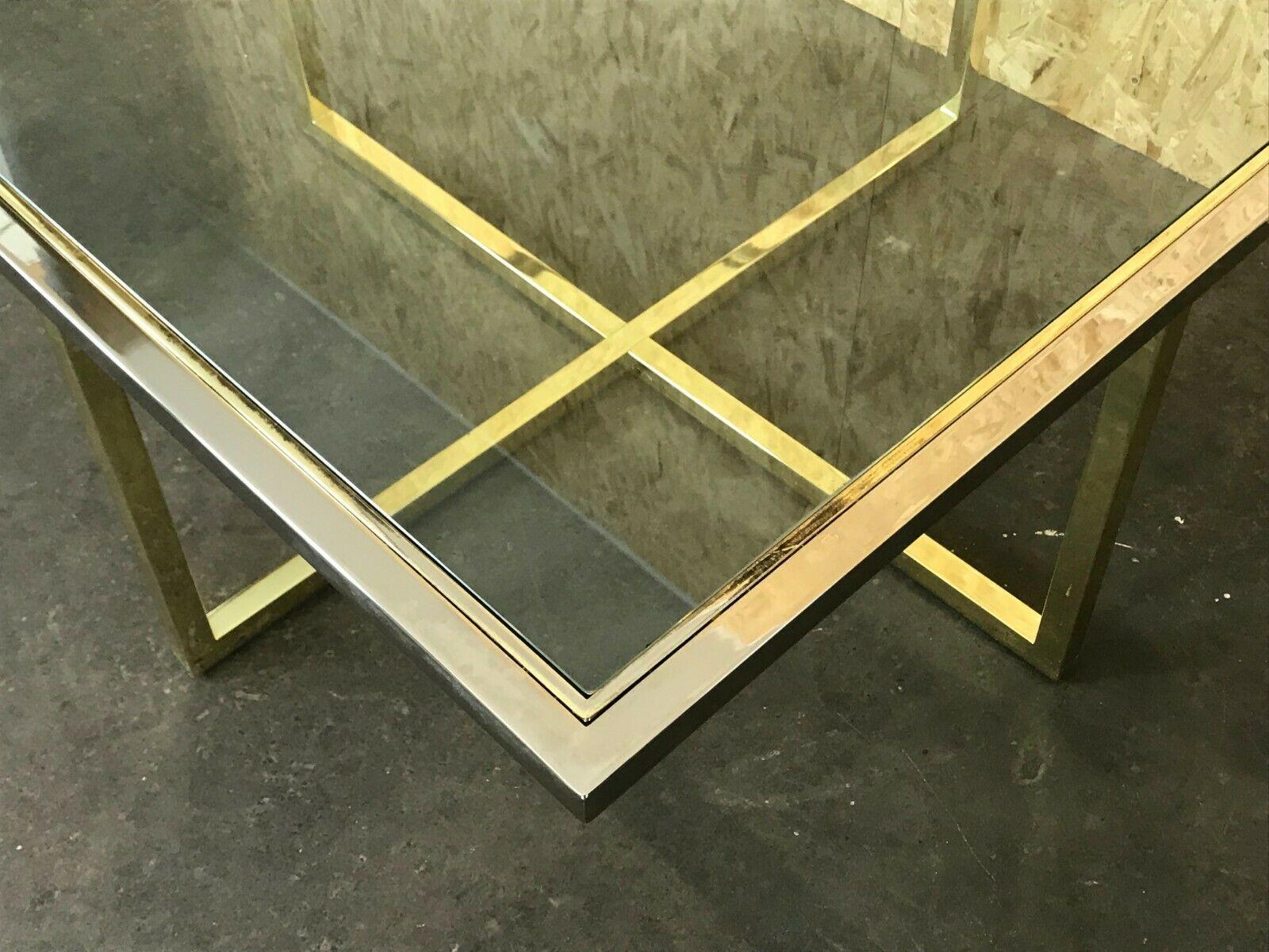 60s 70s Coffee Table in Brass and Chrome Coffee Table Coffee Table Design 3