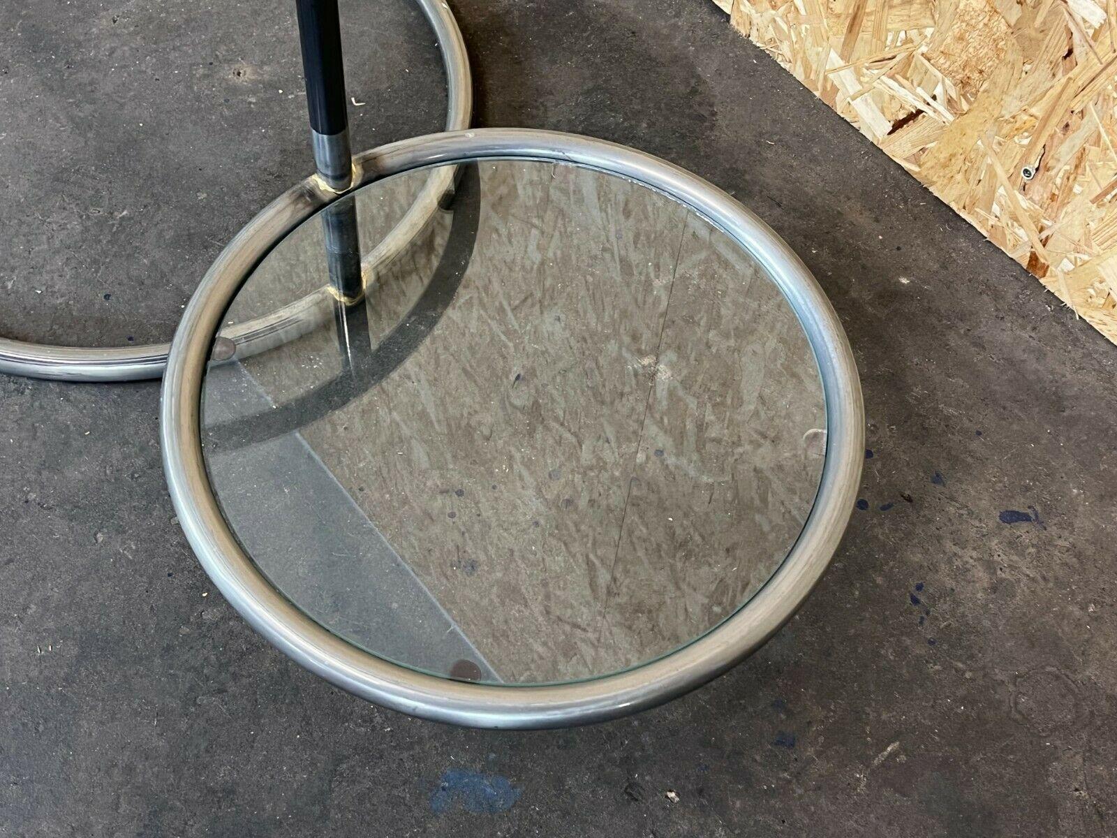 Table basse en métal, table d'appoint réglable, design table basse des années 60 et 70 en vente 5