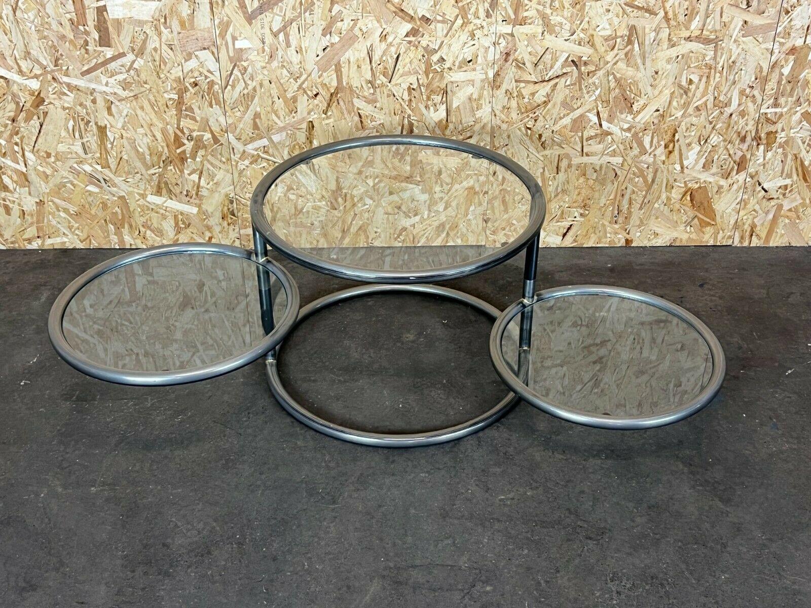 60s 70s Coffee Table Metal Side Table Adjustable Coffee Table Design  For Sale 6