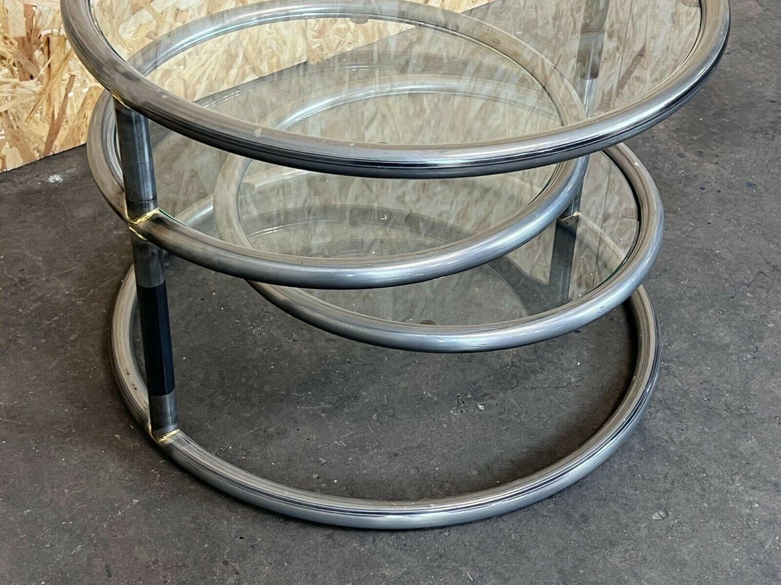 60s 70s Coffee Table Metal Side Table Adjustable Coffee Table Design  For Sale 1