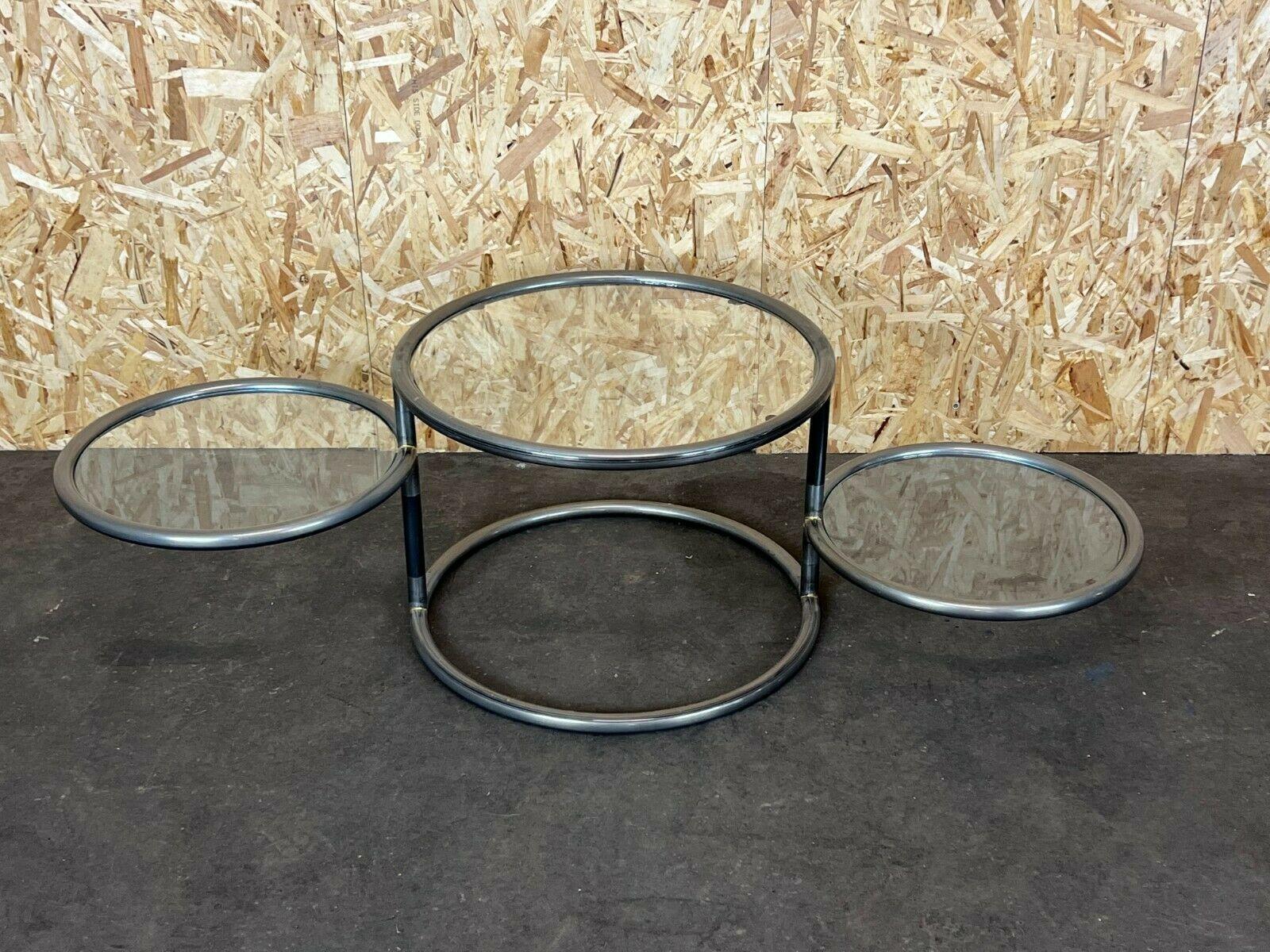 60s 70s Coffee Table Metal Side Table Adjustable Coffee Table Design  For Sale 2