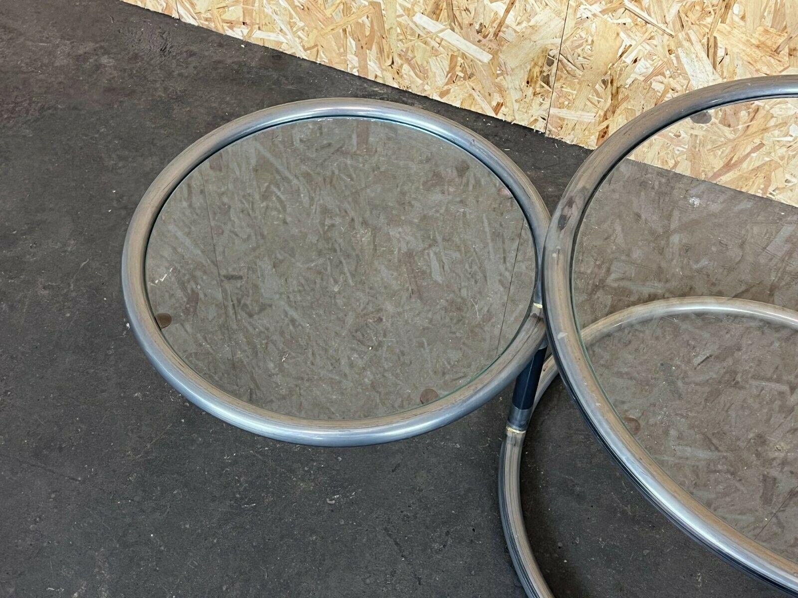 60s 70s Coffee Table Metal Side Table Adjustable Coffee Table Design  For Sale 3