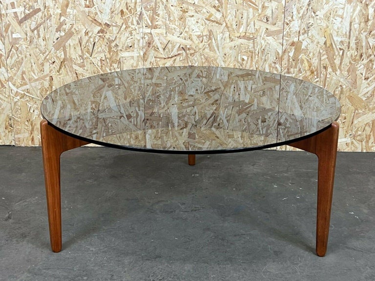 60s 70s Coffee Table Sven Ellekaer Christian Linneberg Teak

Object: coffee table

Manufacturer: Ellekaer / Linneberg

Condition: good

Age: around 1960-1970

Dimensions:

Diameter = 100cm
Height = 45.5cm

Other notes:

The pictures
