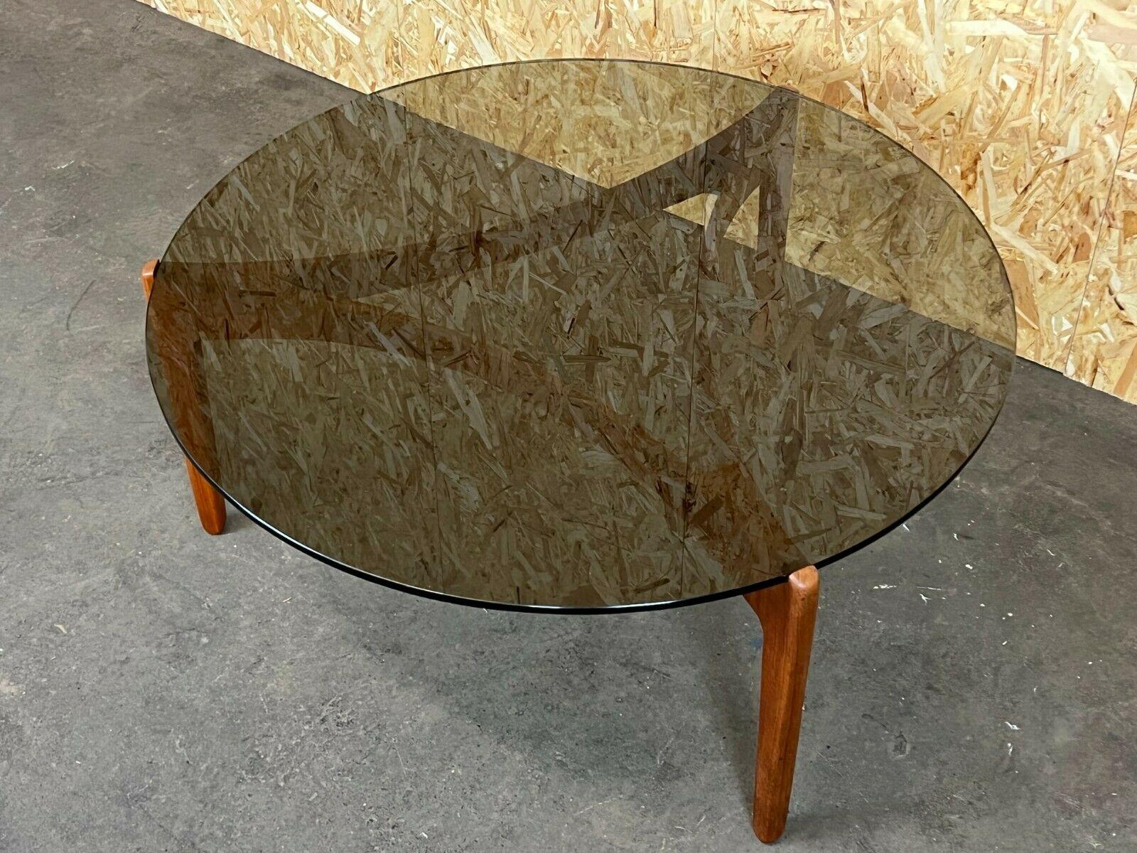 Glass 60s 70s Coffee Table Sven Ellekaer Christian Linneberg Teak For Sale