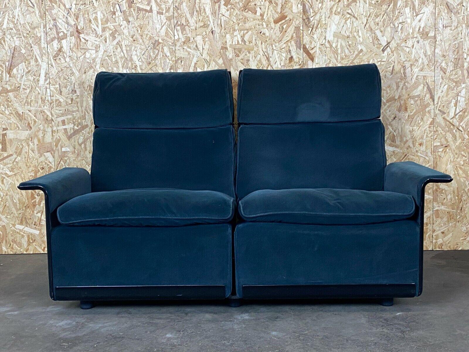 60s 70s Dieter Rams for Vitsoe armchair program 620 design couch fabric

Object: 2-seater sofa

Manufacturer: Vitsoe

Condition: good - vintage

Age: around 1960-1970

Dimensions:

153.5cm x 81cm x 91cm
Seat height = 40cm

Other