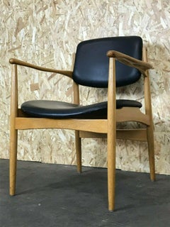 60s 70s Dining Chair Arm Chair Danish Design Oak Eiche Denmark