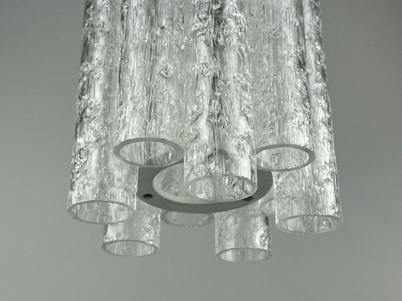 Ottone Lampada Doria anni '60-'70 Lampada da soffitto Lampada a sospensione Design Space Age Vetro in vendita