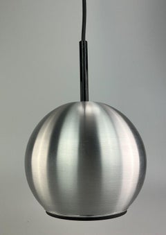 Plafonnier Erco des années 60 70 Plafonnier boule métallique aluminium