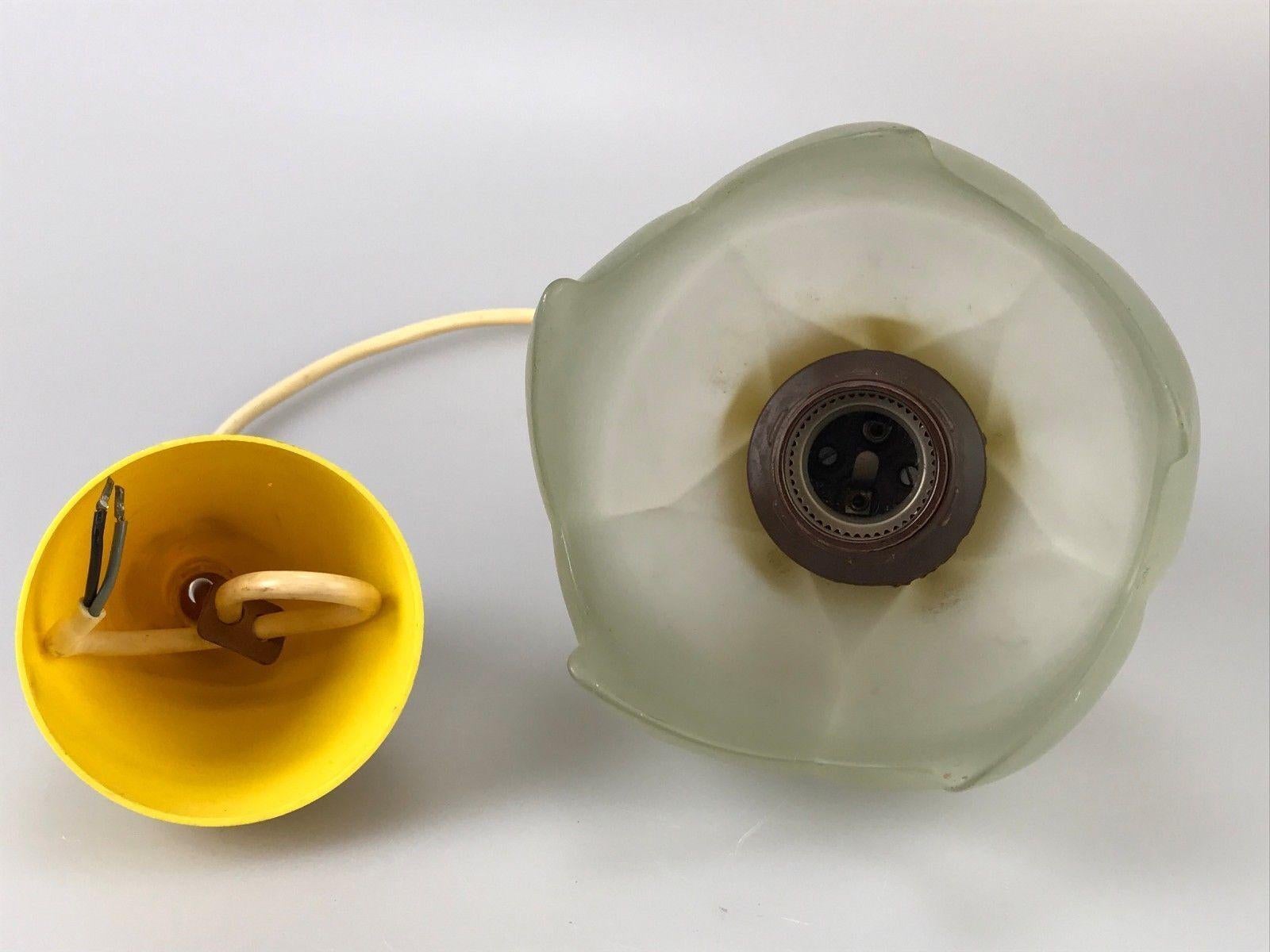 60s 70s Erco ceiling lamp ceiling light lamp light glass space age In Good Condition For Sale In Neuenkirchen, NI