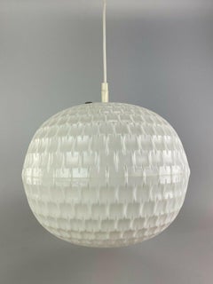 60s 70s Erco Lamp Light Honeycomb Ceiling Lamp Plastic Space Age Design