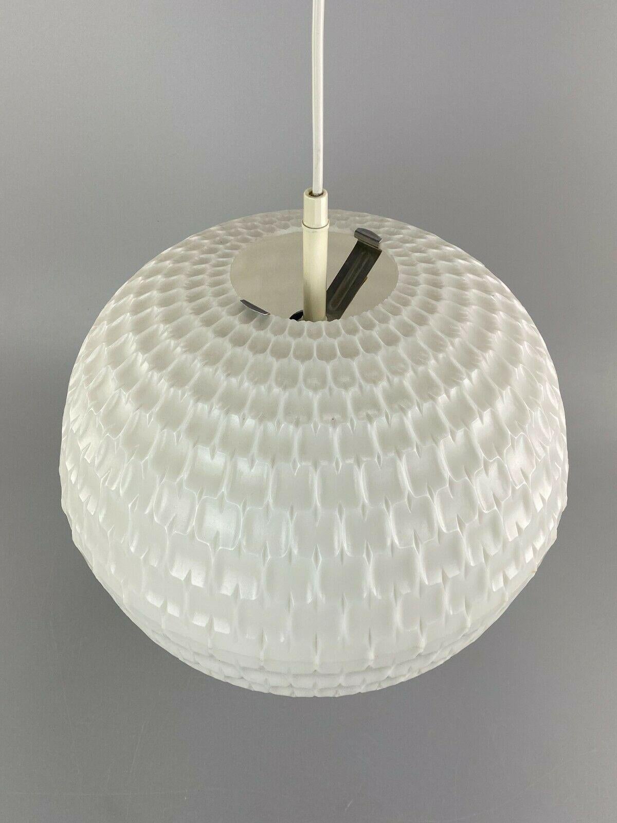 60s 70s Erco Lamp Light Honeycomb Ceiling Lamp Plastic Space Age Design In Good Condition For Sale In Neuenkirchen, NI