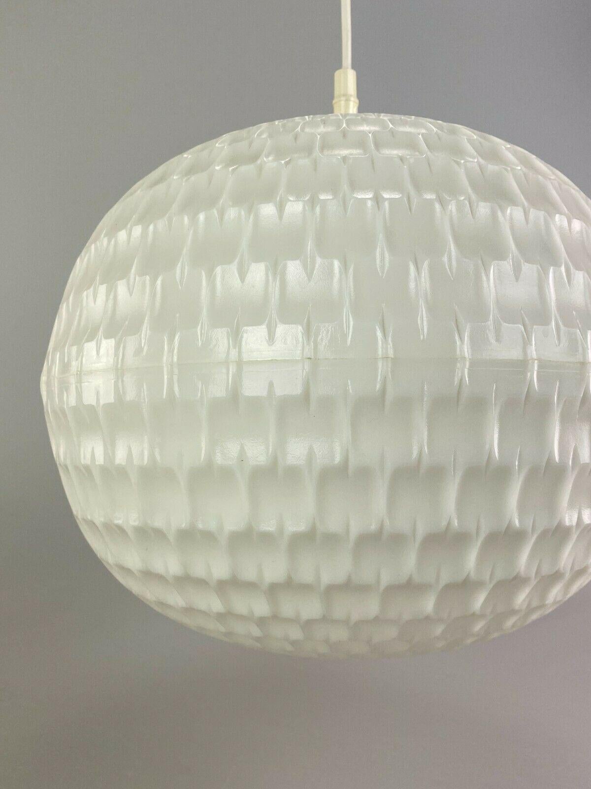 Late 20th Century 60s 70s Erco Lamp Light Honeycomb Ceiling Lamp Plastic Space Age Design For Sale