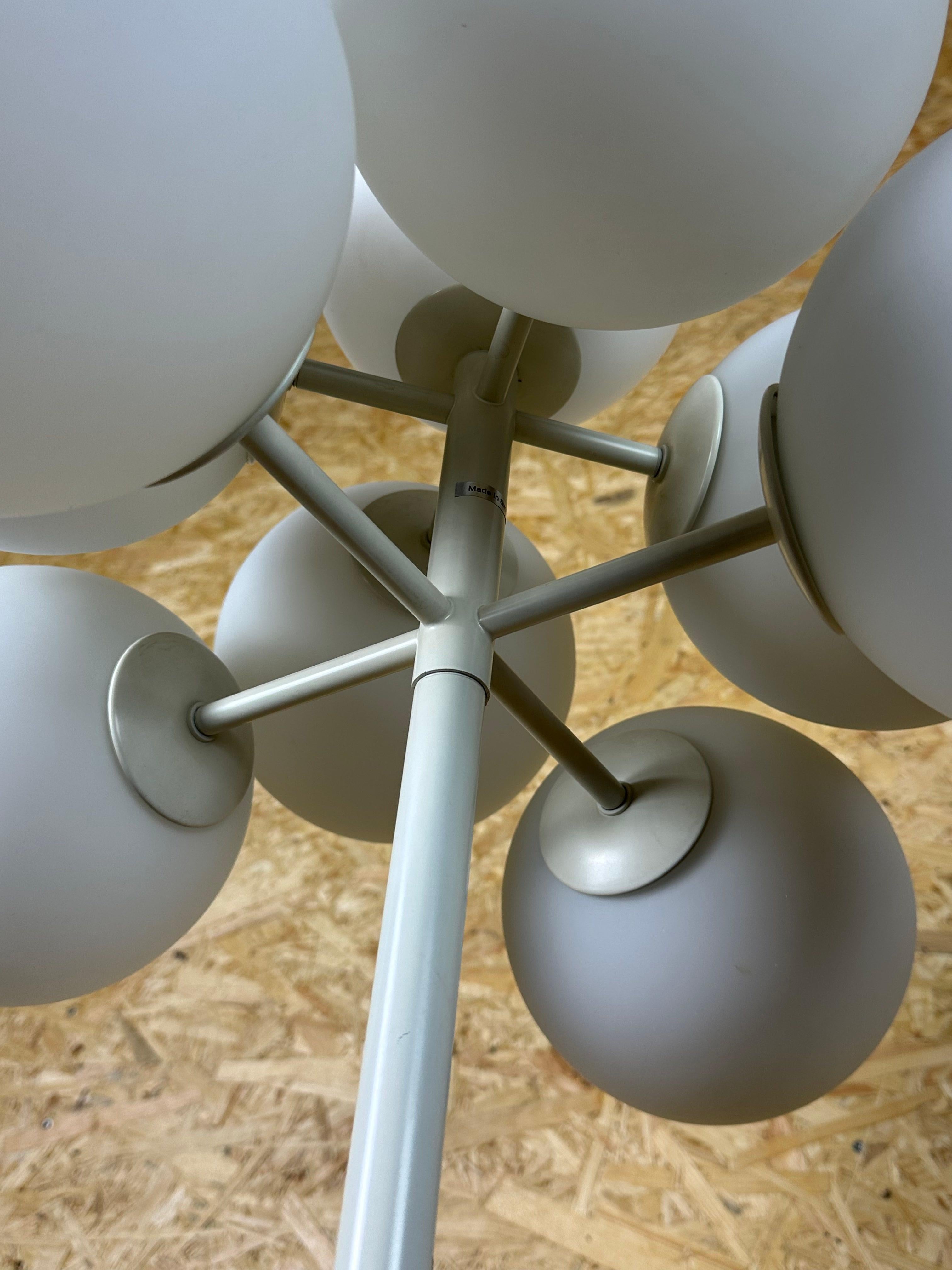 60s 70s Stehlampe Kugellampe von E.R. Nele für Temde Leuchten, Schweiz im Angebot 11