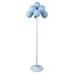Vintage 60s 70s floor lamp ball lamp by E.R. Nele for Temde Leuchten Switzerland